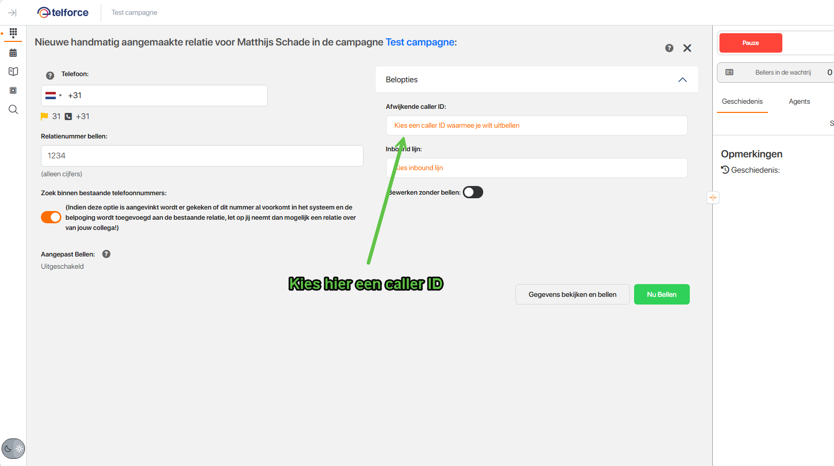 handmatige_callerID handmatige_callerID