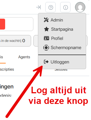 Uitlogknop